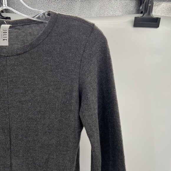 Jolie Women's Long Sleeve Tie Front Top Gray Size Small - Picture 4 of 11